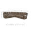 Canapé modulaire en cuir 4 pièces Jaydene-90630283
