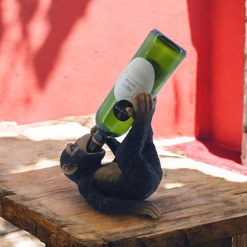 Lamberton 1 Bottle Wine Bottle Rack Black