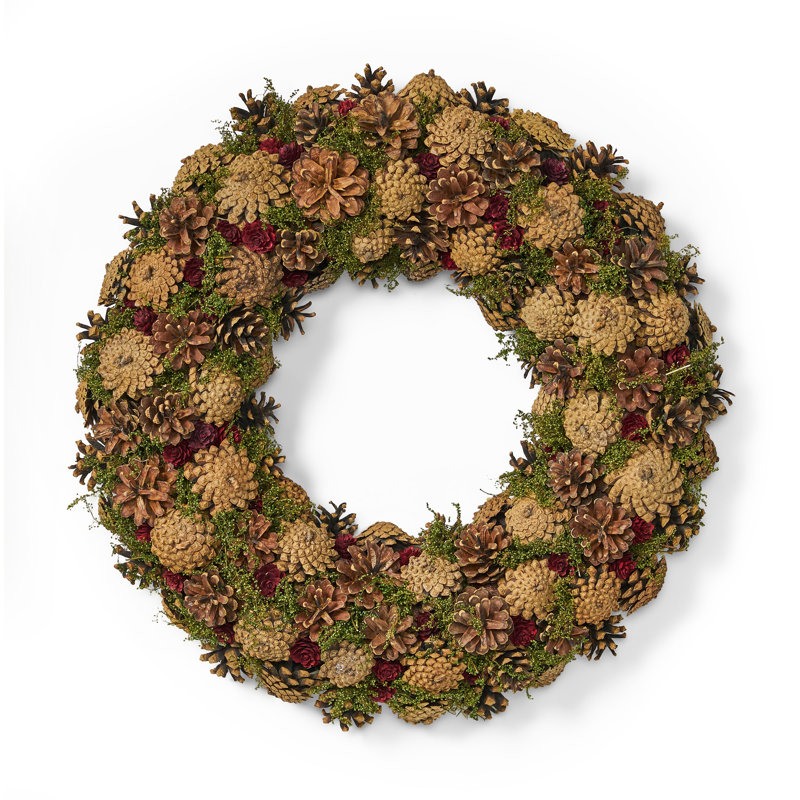 Couronne de Noël 18,5 po Pinecone