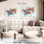 Coquelicots à motif floral abstrait Avery-107952049