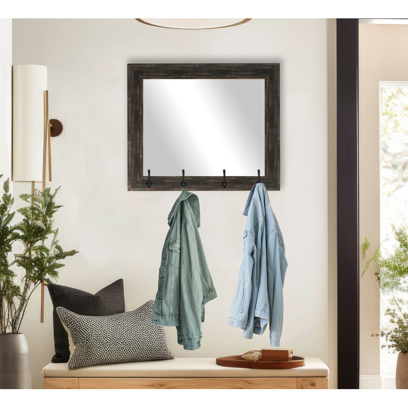 Veyron Engineered Wood Flat Wall Mirror