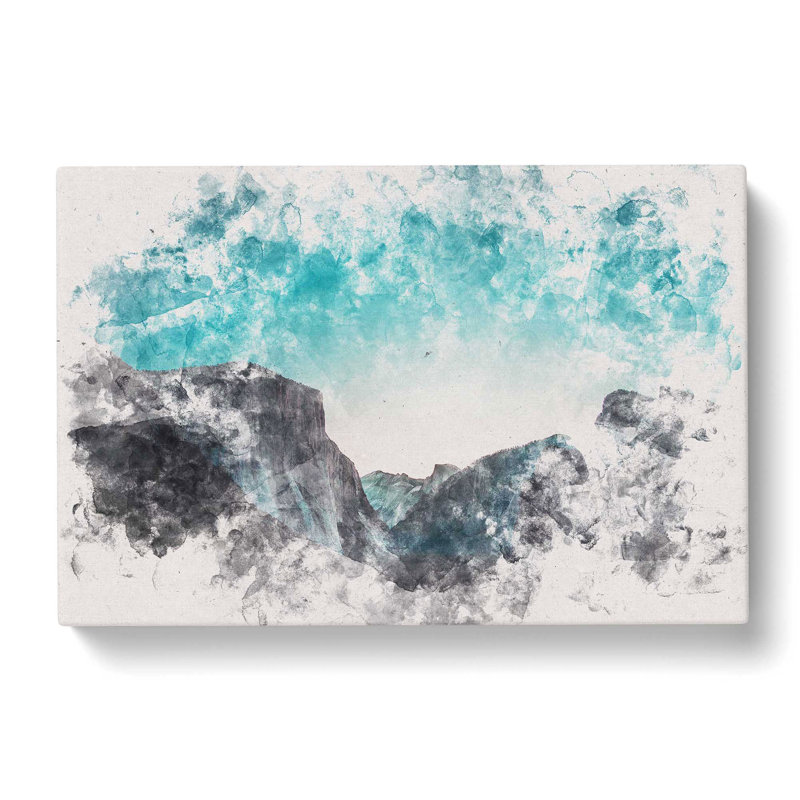 Yosemite Valley At Dusk - Wrapped Canvas Print, 35cm H x 50cm W x 3cm D