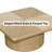 34.6'' Square Coffee Table For Living Room (Only Including Table)-633522205