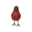 Statue de cardinal en métal