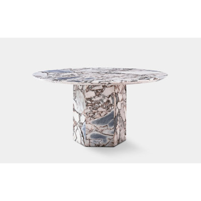 Cemile Round Marble Top Dining Table