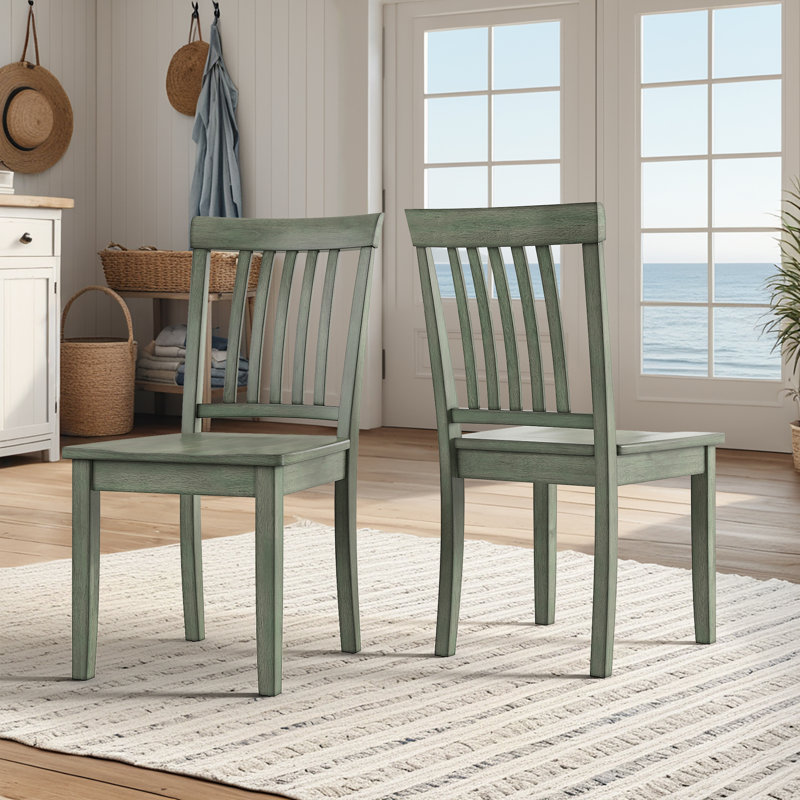 Alexa-Mae 17.15'' H Solid Wood Side Chair, Antique Sage