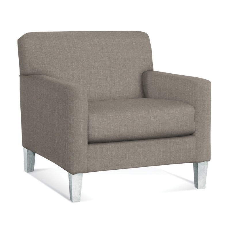 Tampa Upholstered Armchair, Frost White, Pearl Stripe, 0206-85
