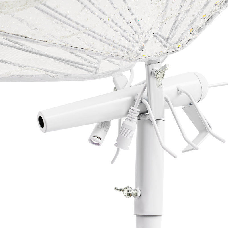 Lampe sur pied papillon, lumière ambiante à DEL, décoration de mariage, blanc, White