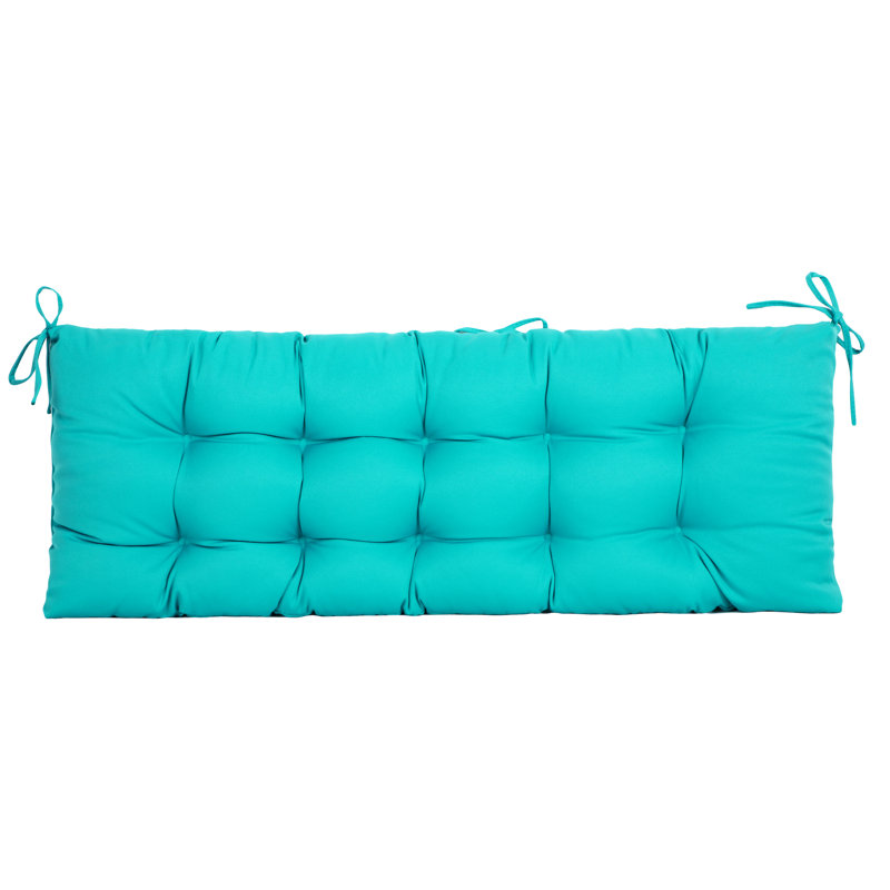 Cassella Outdoor 4'' Bench Seat Cushion, Aqua