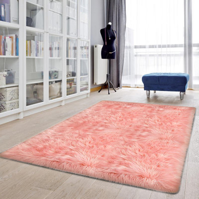 Tapis rose fait main