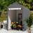 Degenhard 4 ft. W x 6 ft. D Galvanised Pipe Apex Tool Shed