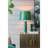 14X14x27" Leather Table Lamp