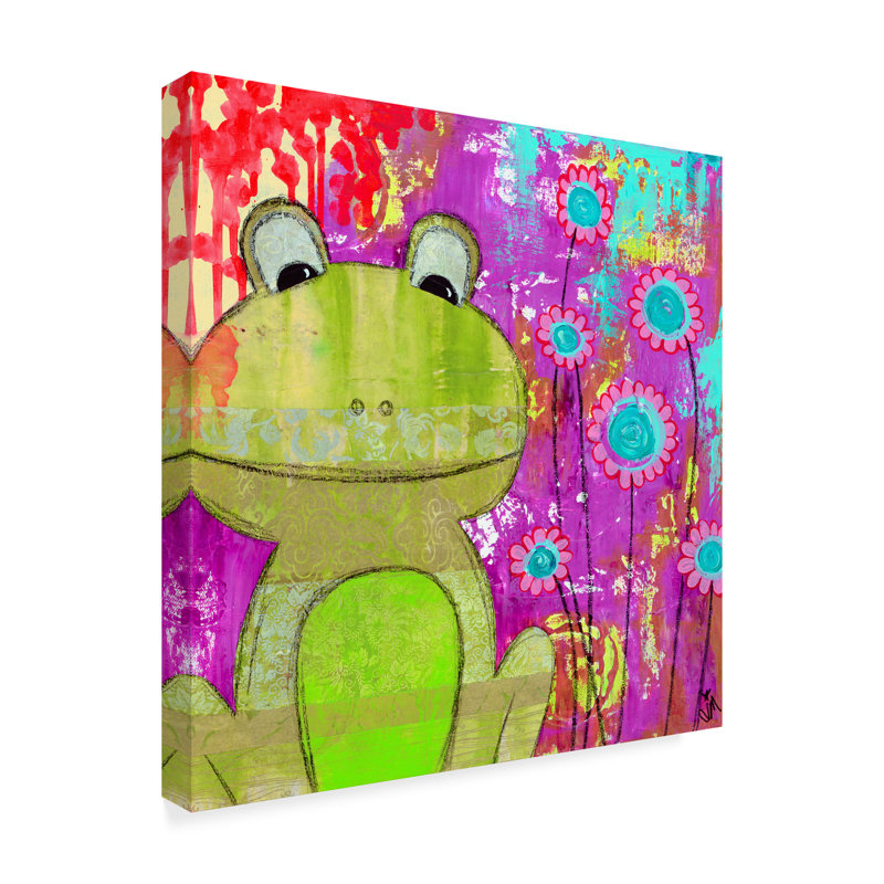 Art sur toile Huso «Whimsical Frog» Huso, H 14 po x l 14 po x P 2 po