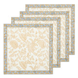 Chloe Napkins - Blue/Brown - 20" x 20" - Set of 4