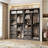 6-Drawer Shoe Cabinet With 72" Wide Hutch & Dual Hanging Rods - Closet Organizer-1274149728