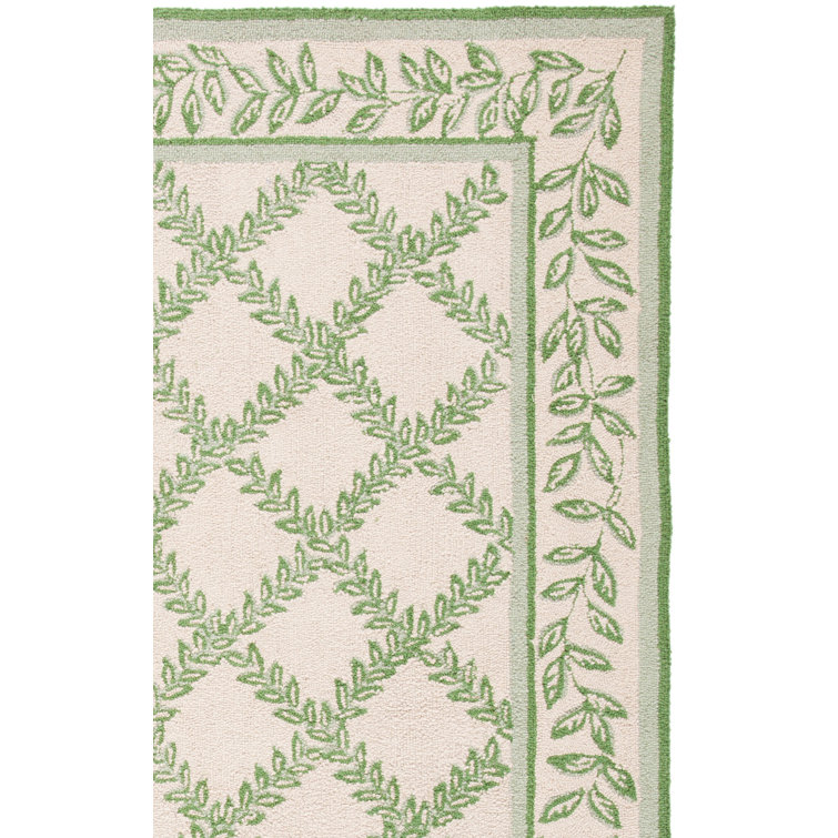 Jonsson Hand Hooked Wool Pile Geometric Rug