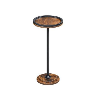 Accent Round Table with Pedestal for Small Space
