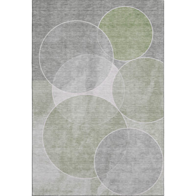 Premium Machine Washable Mayfield AMF2286 Geometric Rug