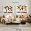 Carte du monde Aliaz style abstrait Mondrian I-108104333
