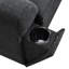 Canapé modulaire en U 6 places, canapé en chenille, avec rangement, compartiments pour accoudoirs et porte-gobelets-121098839