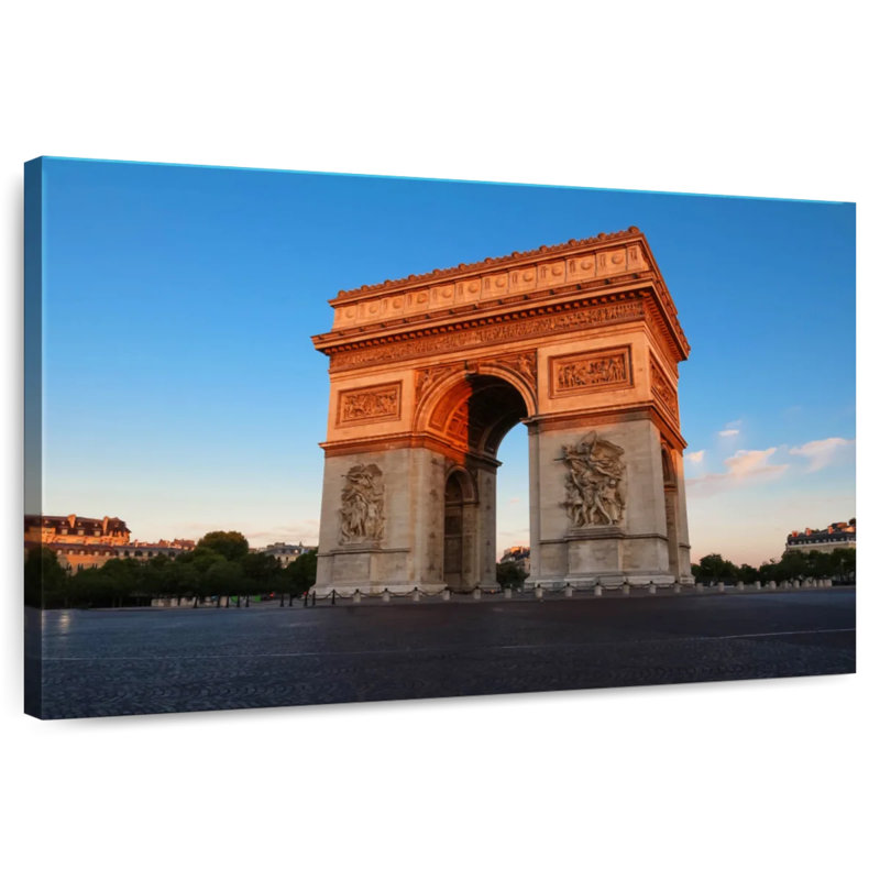 Arc de triomphe ensoleillé, H 32 po x l 48 po