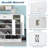 ON-TREND Sleek and Modern Shoe Cabinet with Adjustable Shelves, Minimalist Shoe Storage Organizer with Sturdy Top Surface, Space-saving Design Side Board for Various Sizes of Items, White
