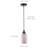 1-Purple red iron dimmable glass pendant light