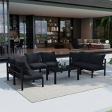 Patio 6-person Patio Sectional Conversation Set