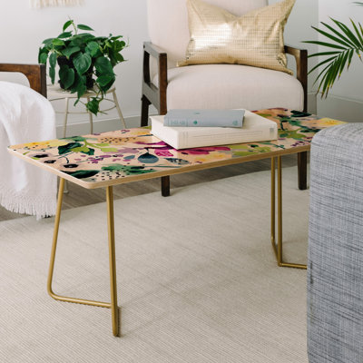 Solid Wood Top Coffee Table