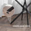 Glass Top Cross Legs End Table