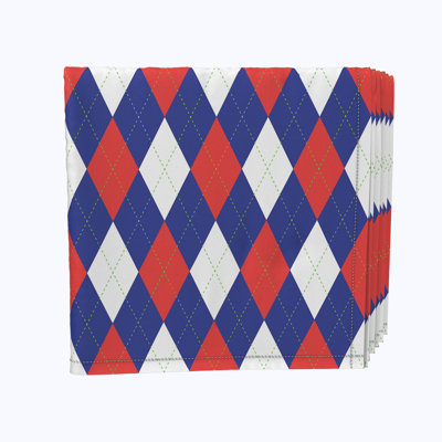 Polyester Argyle Square Napkin