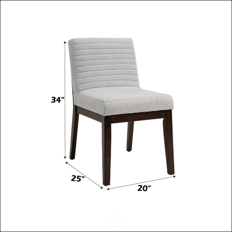 Chaise d'appoint en lin gris