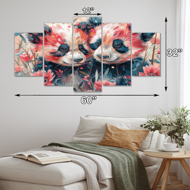 Tobiah - Panda, ensemble d'art sur toile