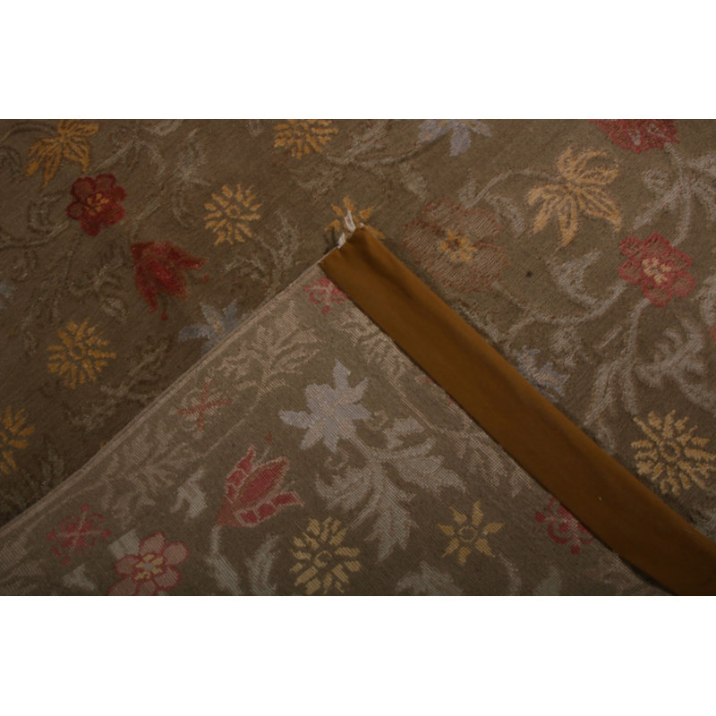 Handmade Silk and Wool Area Rug