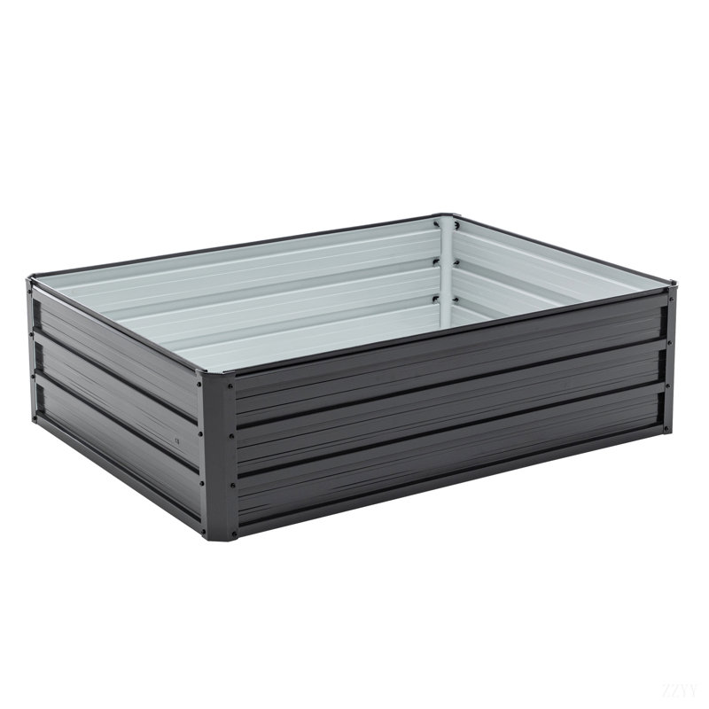 Metal Raised Garden Bed Outdoor Reinforced Galvanized Rustproof Colored Steel Planter Boxes For Vegetables, Raised Beds For Growing Flowers Herbs Succulents