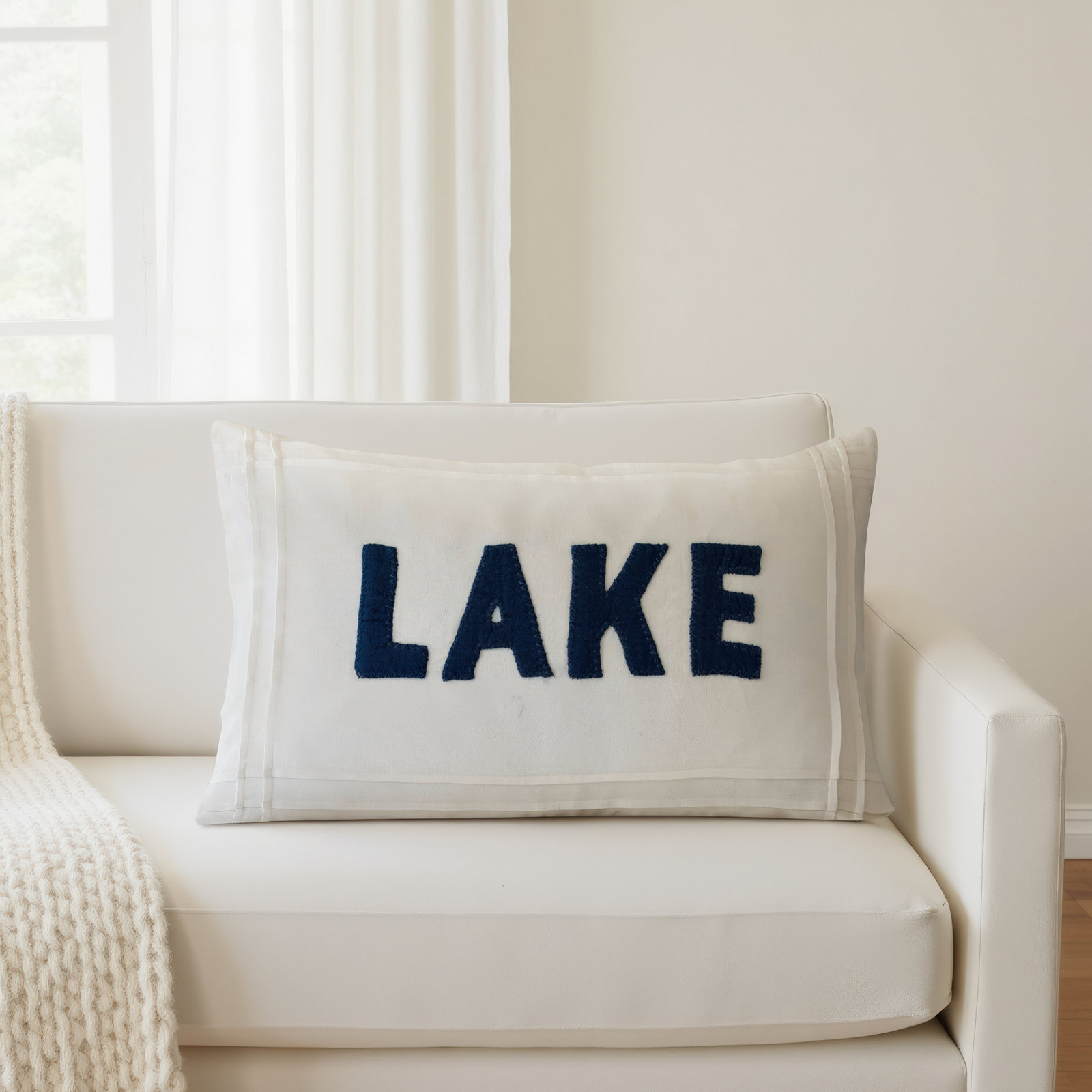 Gaisa 24" x 16" Linen Throw Pillow