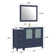 Arroyos 48'' Single Bathroom Vanity with Ceramic Top with Mirror