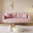 69.7 Modern Velvet Tufted Convertible Sofa Bed with Nailhead Trim-1640507743
