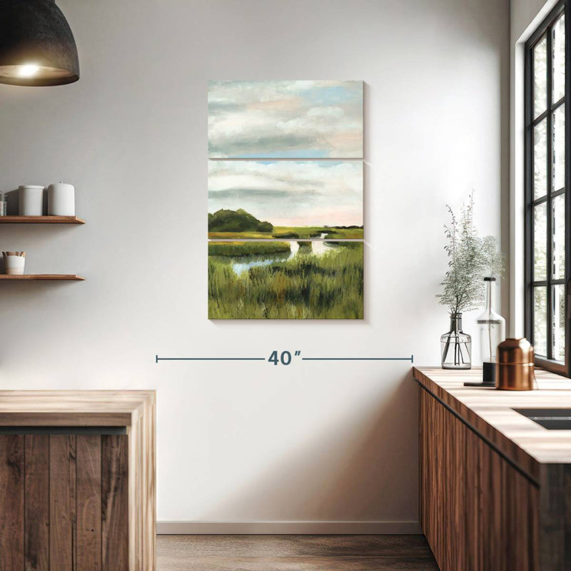 Marais Paysages I, H 38 po x l 24 po