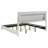 Strick & Bolton White High Gloss Panel Eastern Bed with LED Lights-1690865245