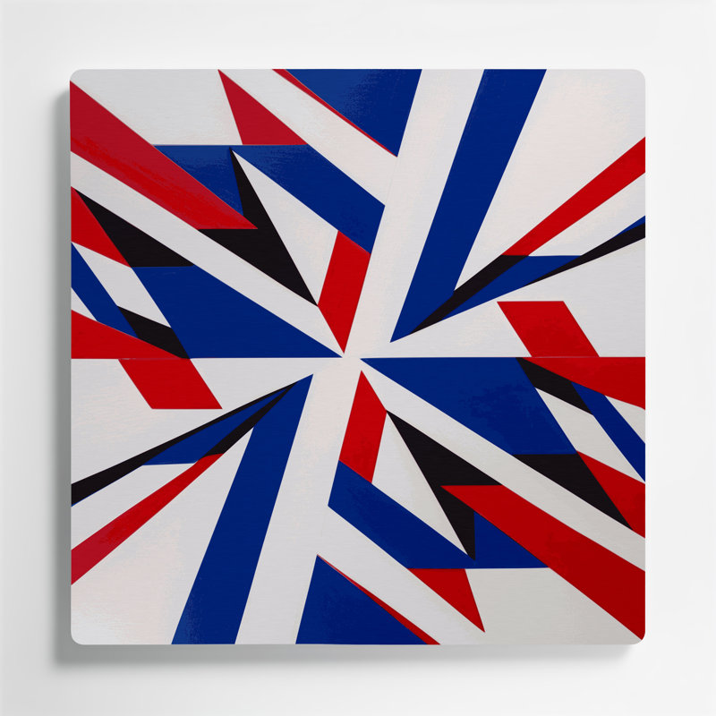 Art mural rigide 71 "Hard Edge", H 12 po x l 12 po