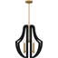 Glenolden 4-Light Matte Black Pendant Light