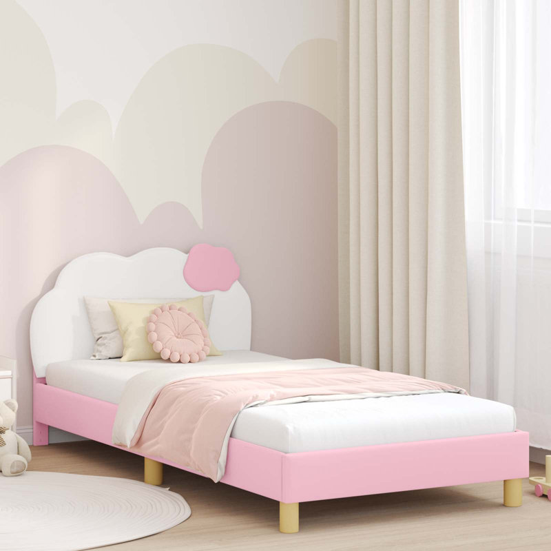 Bed Frame, European Single (90 x 200 cm), Pink