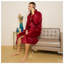 Gender Neutral Mid-Calf Bathrobe with Pockets-2121387633