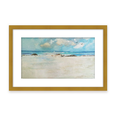 Coastal Retreat Cerulean by  - Picture Frame Painting