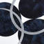 Abstrait, décoration murale abstraite 2 cercles, 24 x 36 po