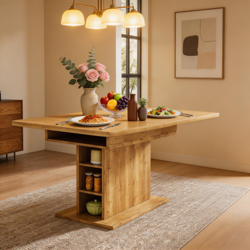 Extendable Dining Table, Oak
