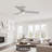 52''  3 - Blade Modern Dimmable Ceiling Fan with Remote Control and LED Light-561098156