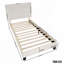Lit plateforme tapissier Plush 3D-1245850189