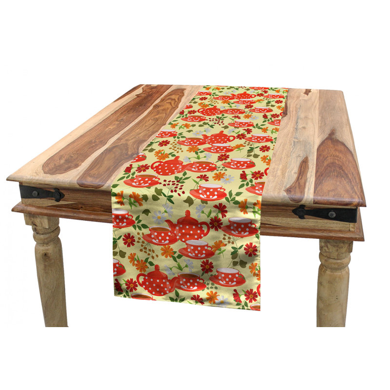 Chemin de table the tea party, 120 po x 16 po